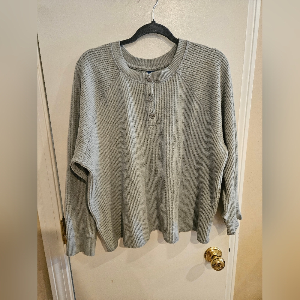 Mint Waffleknit Longsleeve